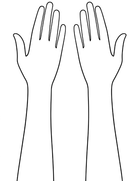 Women hand mockup