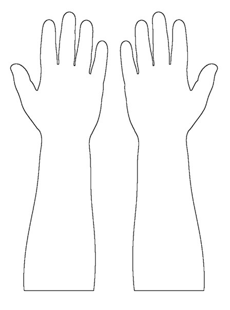 Kids hand mockup
